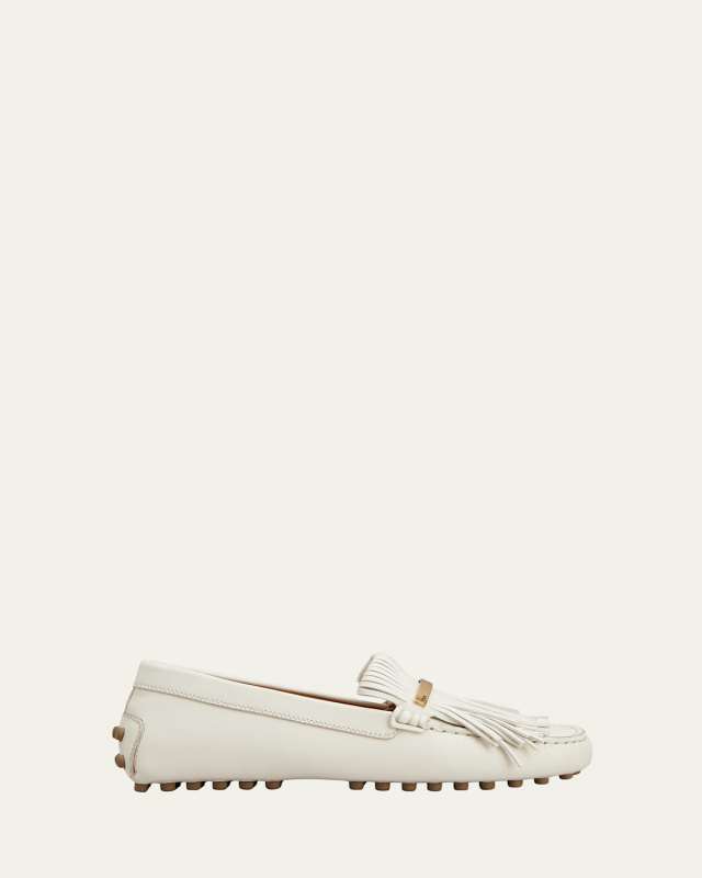 Gommino Nappa Fringe Driver Loafers